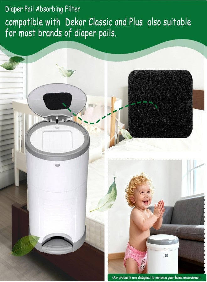 LOSUIN 8 Pack Carbon Diaper Pail Deodorizer Filter,Coconut Odor Absorber Activated Carbon Filter Compatible with Dekor Classi/Plus Diaper Pail,Keeping House Air Fresh - Image 2